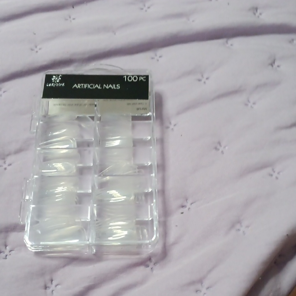 100pc Clear Artificial Nail Tips Set